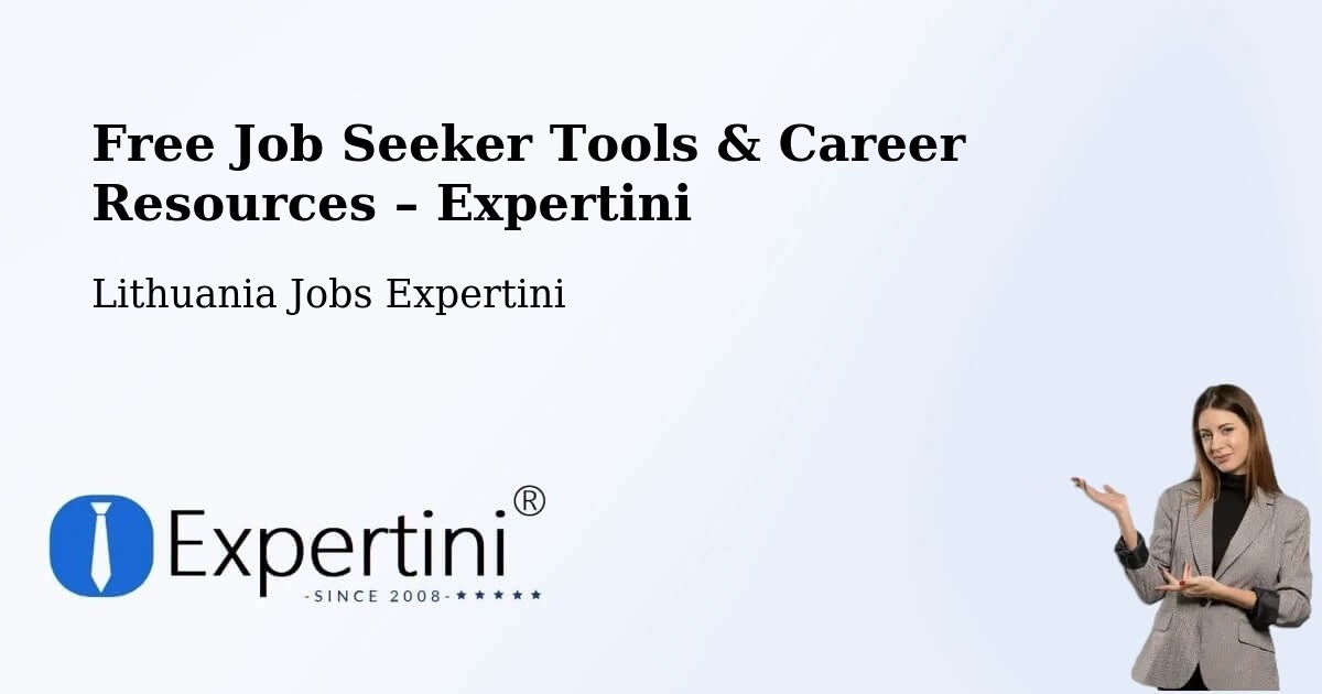 Free Job Seeker Tools & Career Resources – Kalvarija - Kalvarija, Lithuania Jobs Expertini