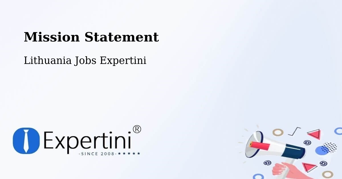 Corporate Mission – Kalvarija - Lithuania Jobs Expertini